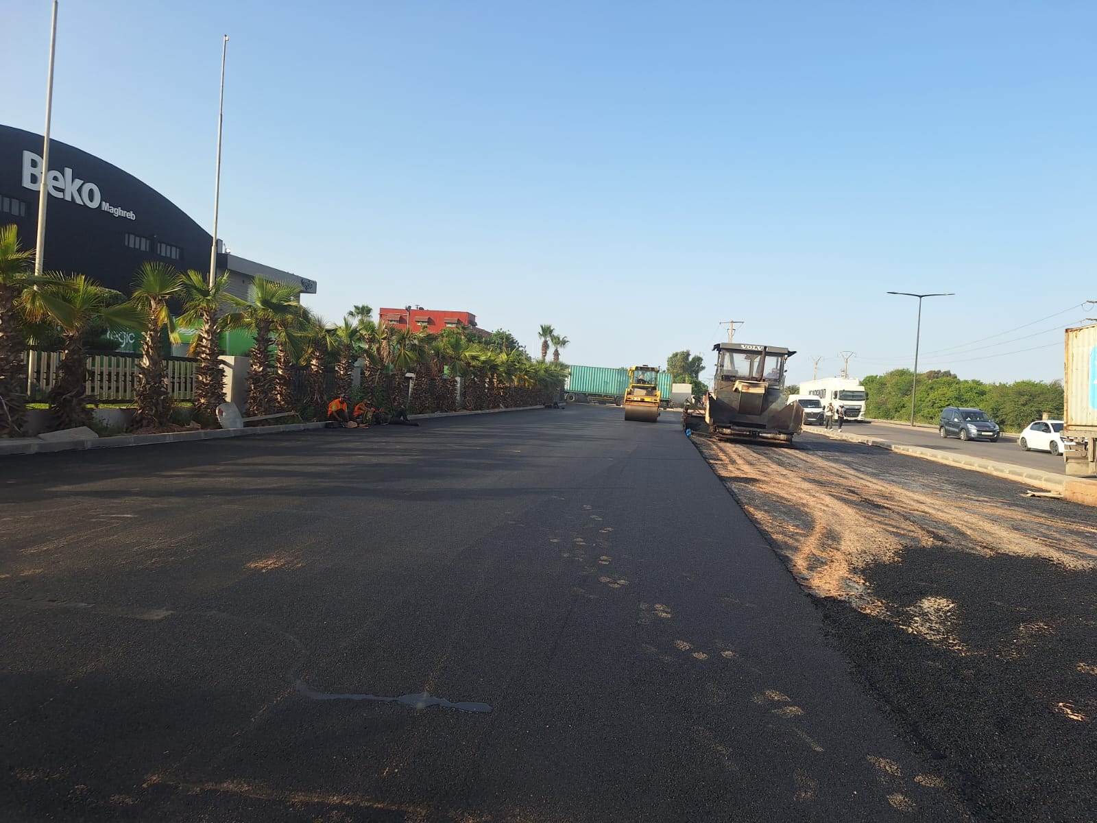 Travaux de voirie et d'asphaltage de chaussée Maroc - Sofitrap